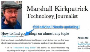 How to find good blogs on almost any topic (Updated) \u2013 Marshall ...
